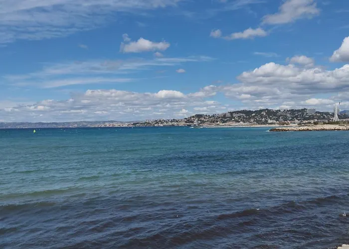 Appartement Vue Mer Pointe Rouge, 50M Plage